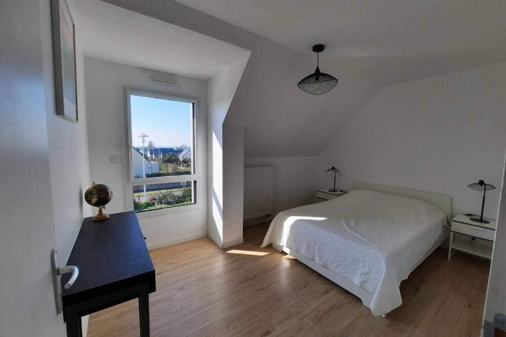 Maison récente avec vue mer, plage et port à pied Sarzeau Exterior foto